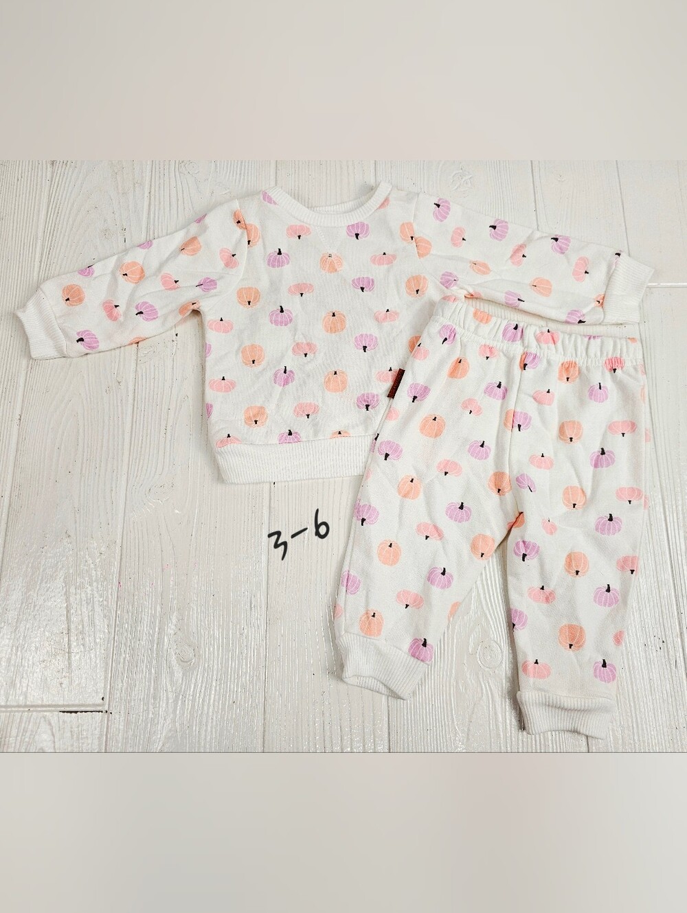 Lila & Jack Baby Girls Pumpkin Outfit